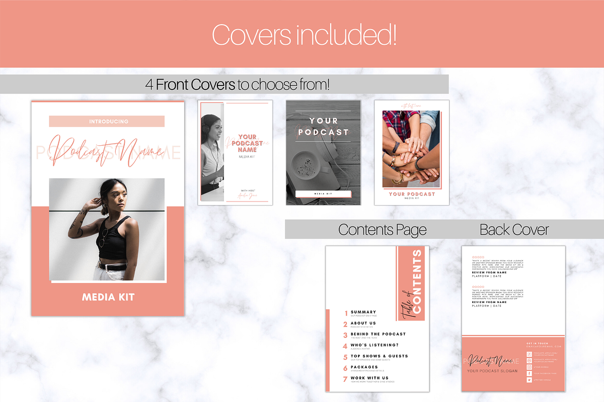 Podcast MEDIA KIT Template | 20pgs, a Presentation Template by Templatables (Photo 7 of 11)