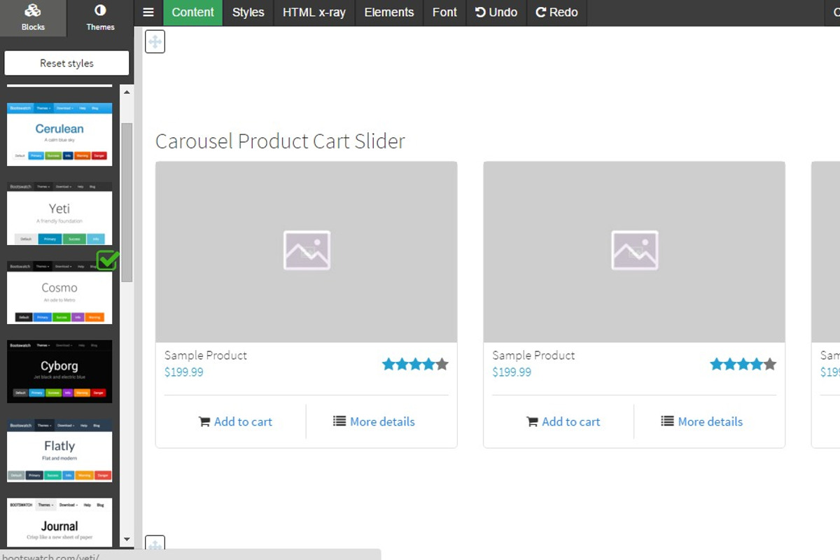 Bootstrap 3 drag-n-drop BLOCKS, a Bootstrap Template by Bootstraptor (Photo 3 of 7)