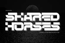 Shared Horses - Cyber Display Font