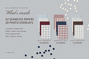 Preppy Gingham & Stripe Paper Pack, a Background Graphic by Anzhelika (Thumbnail 3 of 11)
