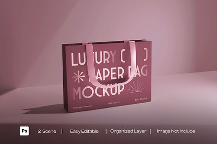 Luxury Paper Bag Mockup