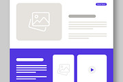 Landing Page Wireframe Template, a Landing Page Template by CreativeShaper (Thumbnail 4 of 5)