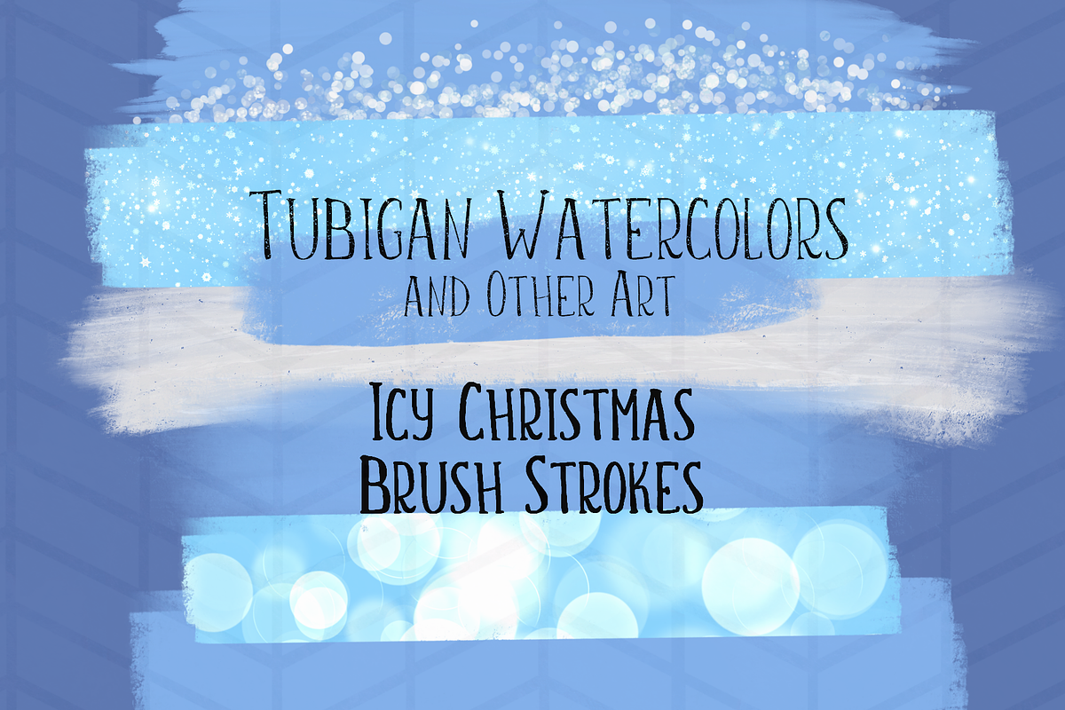 8 Brush Strokes for an Icy Christmas, a Texture Graphic by Tubigan Art (Photo 4 of 4)