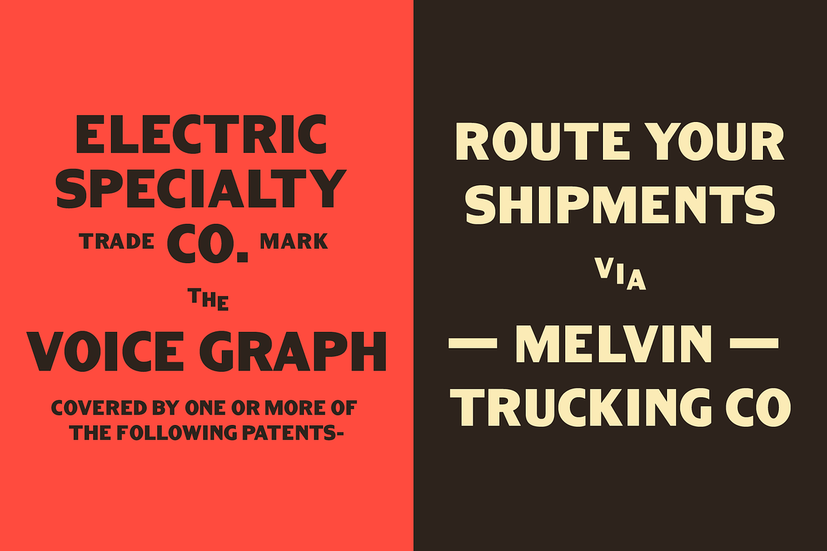 AL Walnut, a Sans Serif Font by Adam Lock (Photo 4 of 5)