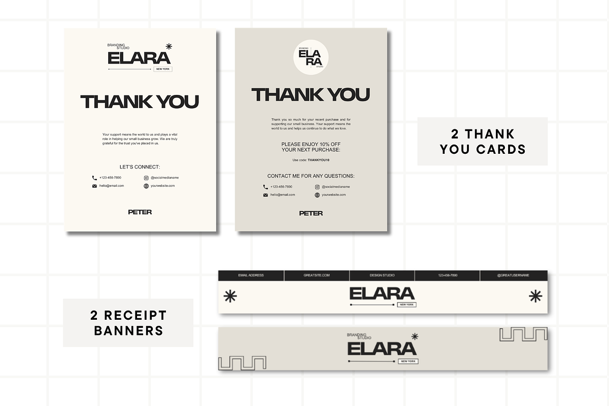 Modern Beige Etsy Shop Kit Template, a Branding & Logo Template by Anna Design Studio (Photo 5 of 8)