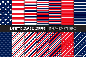 Vector Patriotic Stars & Stripes