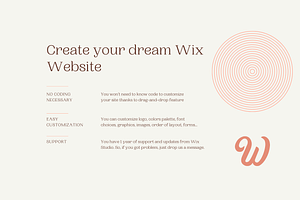 WIX Website Template Glanza