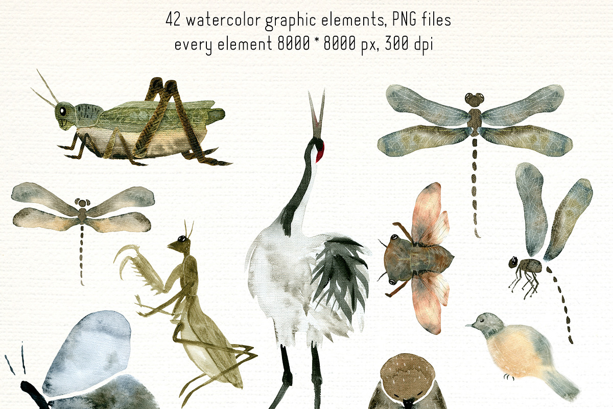 Watercolor Japanese Vintage WabiSabi, a Texture Illustration by KomannaArt (Photo 8 of 9)