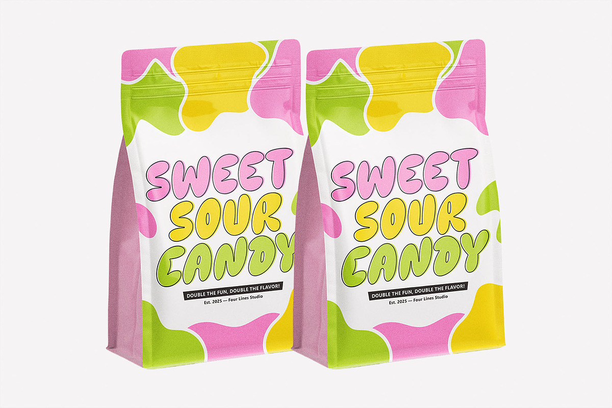 Defkins — The Bubble Pop Display Typ, a Font by Four Lines Std. (Photo 9 of 10)