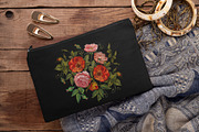Embroidery roses and peonies, an Illustration by Matrioshka (Thumbnail 3 of 9)