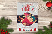 Christmas Card - Rustic Cottage, a Card Template by Nathan Knight Design (Thumbnail 2 of 3)