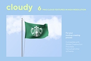 Cloudy - 6 PNG Cloud Textures, a Texture Graphic by Aidana Aidar (Thumbnail 6 of 7)