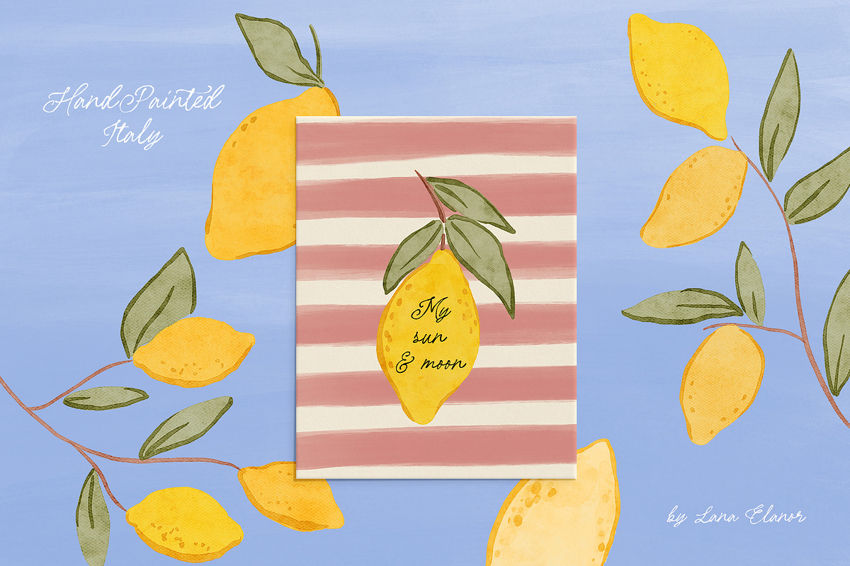 Hand-Painted Italy — Amalfi Whimsy, an Object Graphic by Lana Elanor (Photo 7 of 14)