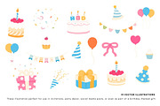 Birthday Party Illustrations, a Decorative Illustration by Victoruler (Thumbnail 2 of 2)