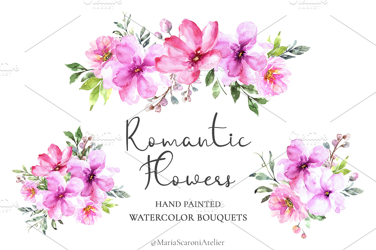 Romantic Flowers, an Illustration by MariaScaroniAtelier (Photo 2 of 6)