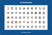 Real estate icons, an Outline Icon by Wencory (Thumbnail 1 of 2)
