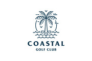 Palm Tree Beach Golf Logo, a Branding & Logo Template by Buqancreative (Thumbnail 1 of 4)