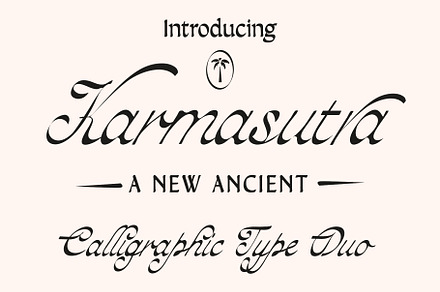 Karmasutra Font duo, a Script Font by Tropical Type