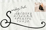 Sunday Ink - Soft Handwritten Script, a Script Font by Mneme (Thumbnail 7 of 8)