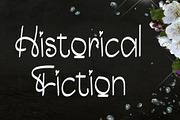 Historical Fiction, a Handwritten Font by Gia Letter (Thumbnail 1 of 6)