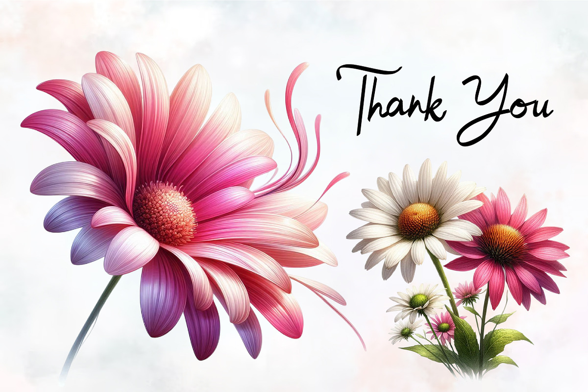 Daisy Flower Watercolor Cliparts, an Illustration by RobertsArt (Photo 6 of 7)