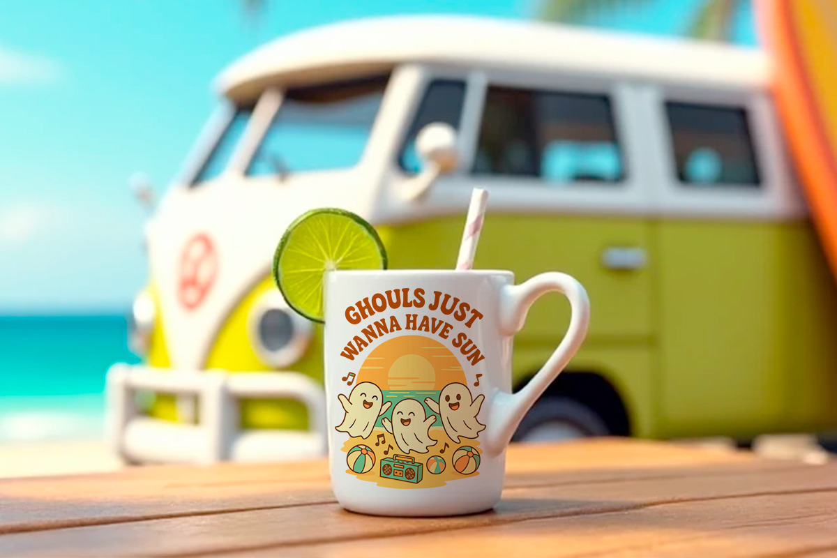 Cute Ghosts on Vacation  Svg Png, an Object Graphic by LaVika (Photo 5 of 11)