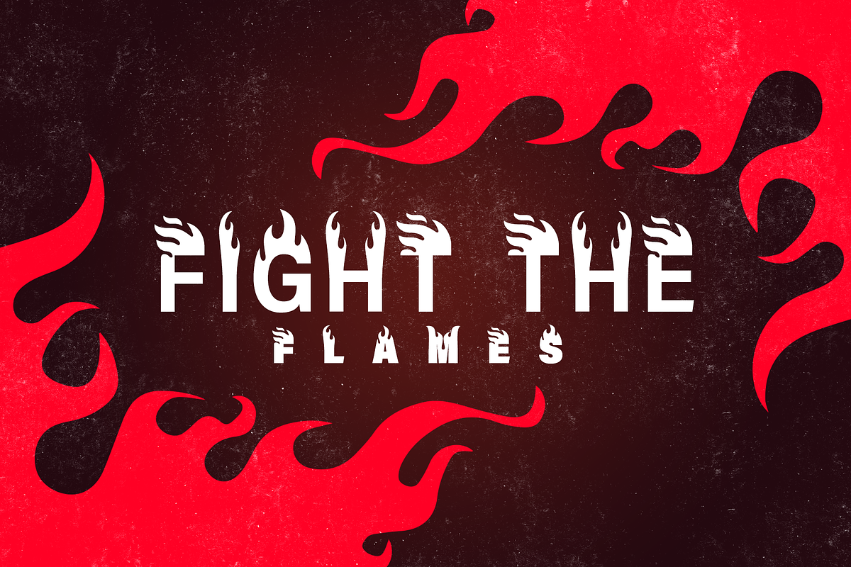 Firehead Font – The Ultimate Flame F, a Sans Serif Font by Headfonts (Photo 6 of 9)