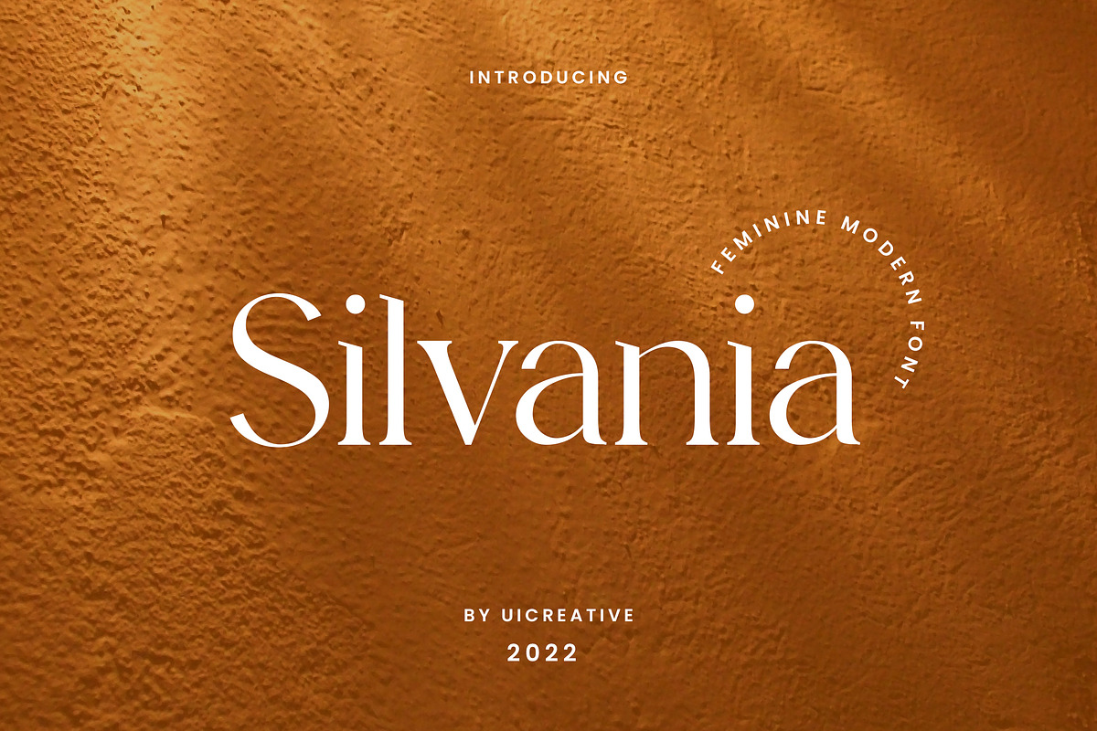 Silvania Modern Serif Font, a Serif Font by UICreative (Photo 1 of 12)