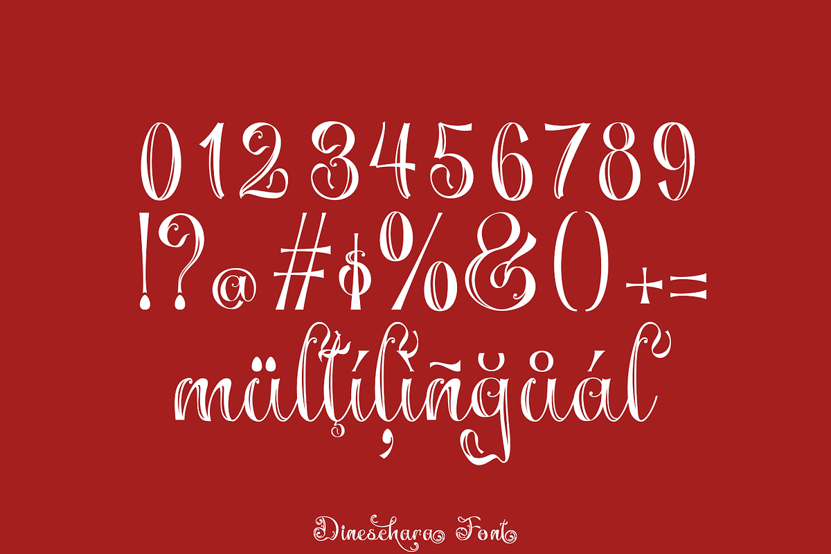 Dineschara Elegant Script, a Script Font by TypeClassHeroes (Photo 7 of 10)