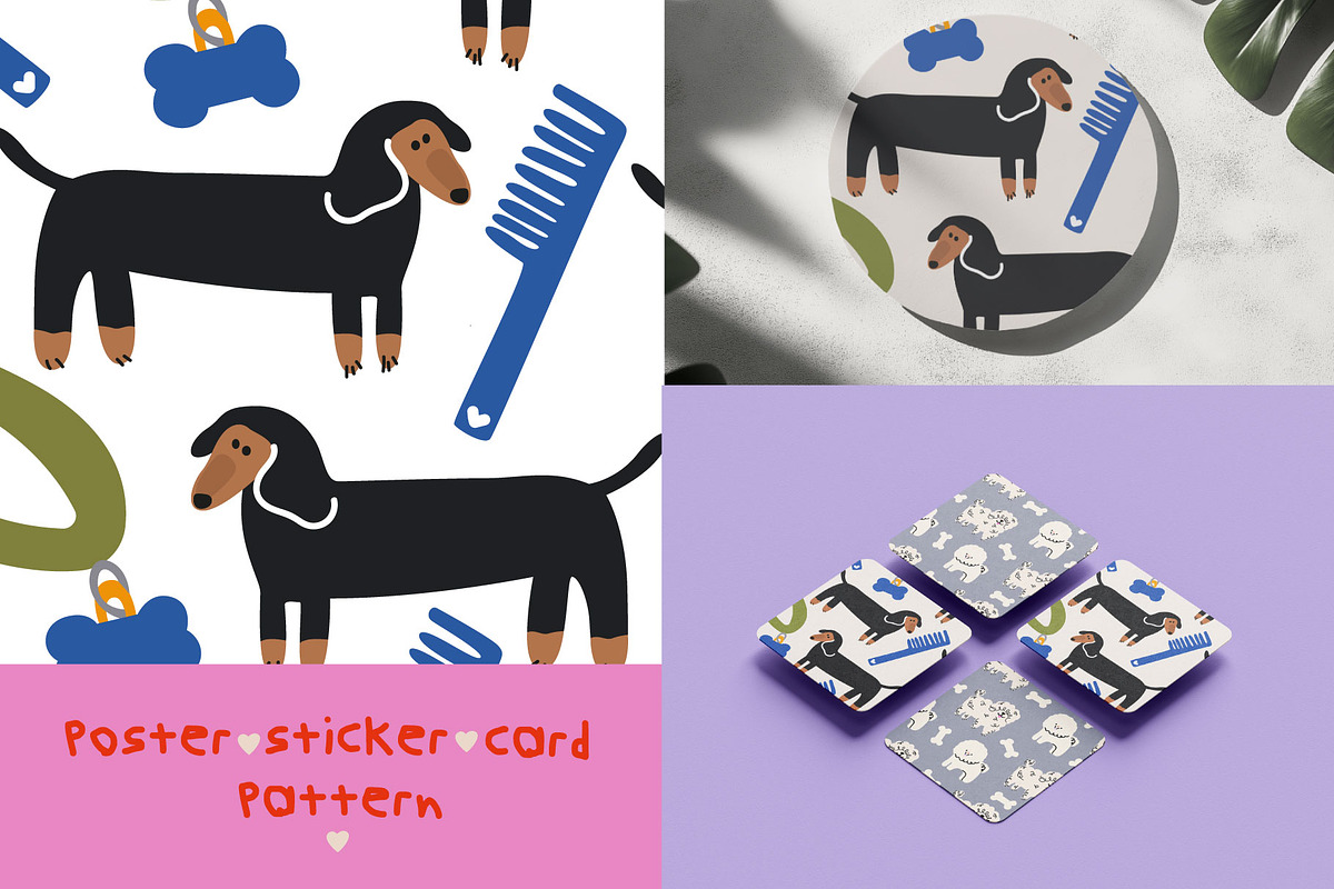 Cats and dogs vector illustrations, an Animal Illustration by Luamor (Photo 2 of 15)