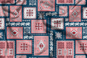 Ethnic Moroccan Patchwork Pattern