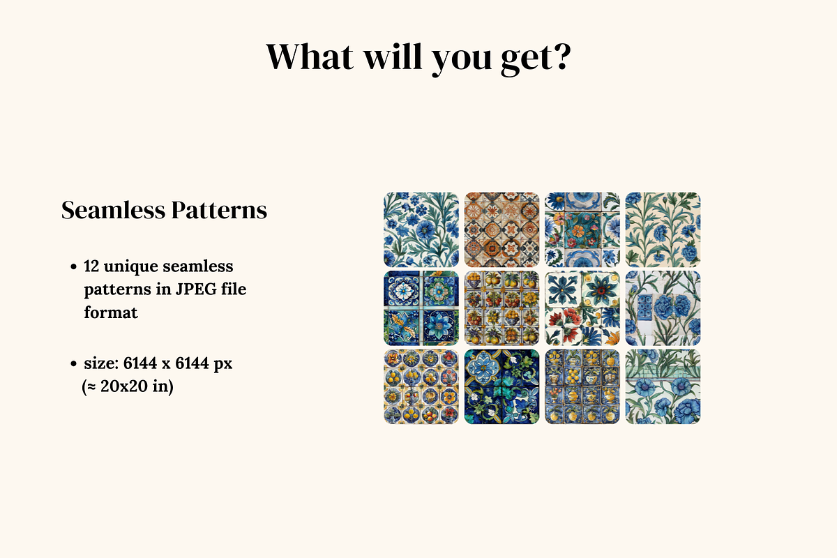 Vintage Tile Osman Patterns, a Pattern Graphic by Ninterints (Photo 2 of 18)