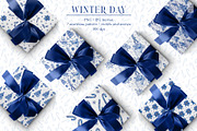 Winter day seamless patterns clipart, a Pattern Graphic by AnaGuziiArt (Thumbnail 7 of 11)