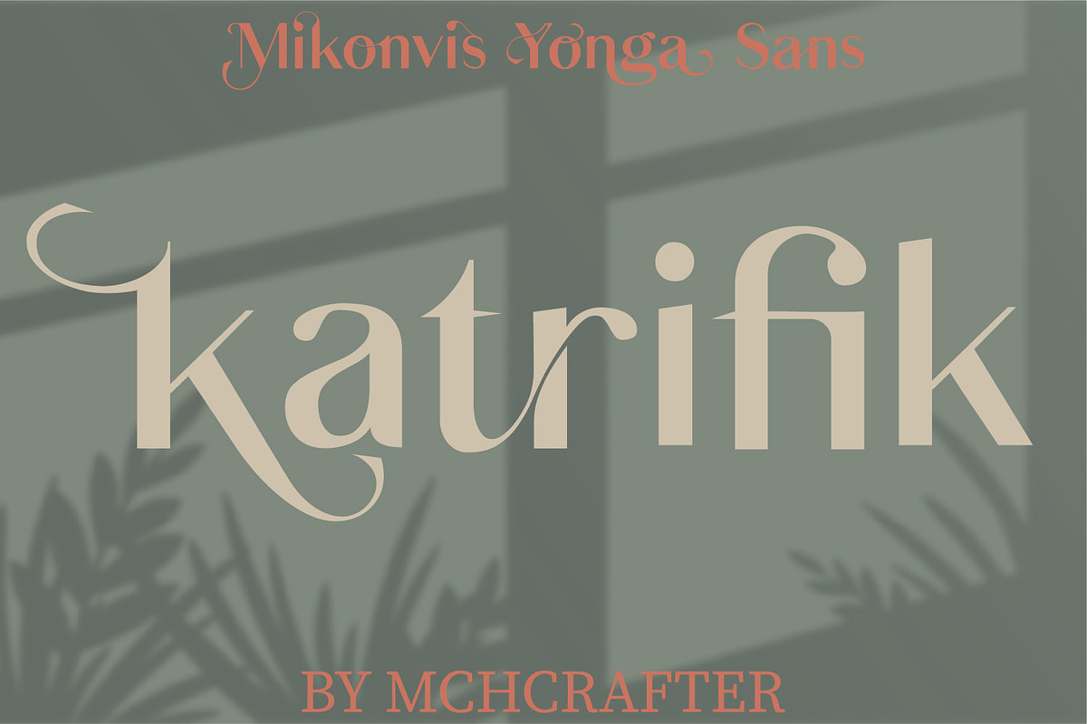Mikonvis Yonga Sans Serif Typeface, a Sans Serif Font by MchCrafter (Photo 9 of 14)