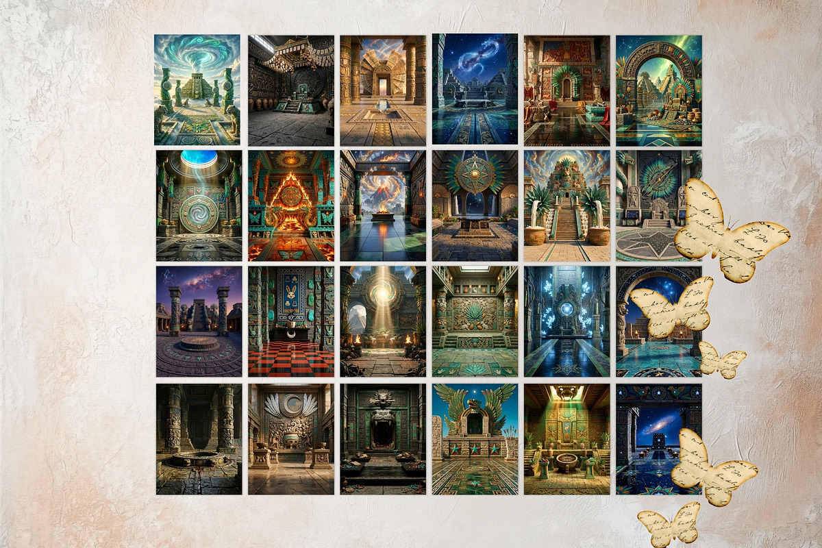 Aztec Backdrops Mythology Papers, a Background Graphic by ThatsDesignArt (Photo 6 of 14)