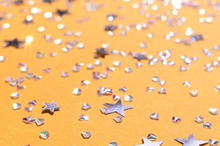 Shimmer silver stars and crystals, an Abstract Photo by rorygez fresh