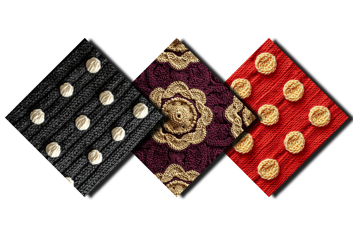 Crochet Patterns Clipart Bundle, an Illustration by Sublimation Artist (Photo 11 of 11)