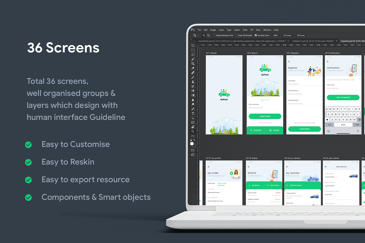 Cat Pooling App UI Kit | Gopool, an UI Kit Template by Opus LabWorks (Photo 5 of 7)