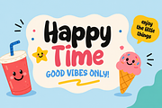 Playful Blob - A Bubbly Display Font, a Handwritten Font by Gumrega Studio (Thumbnail 2 of 8)
