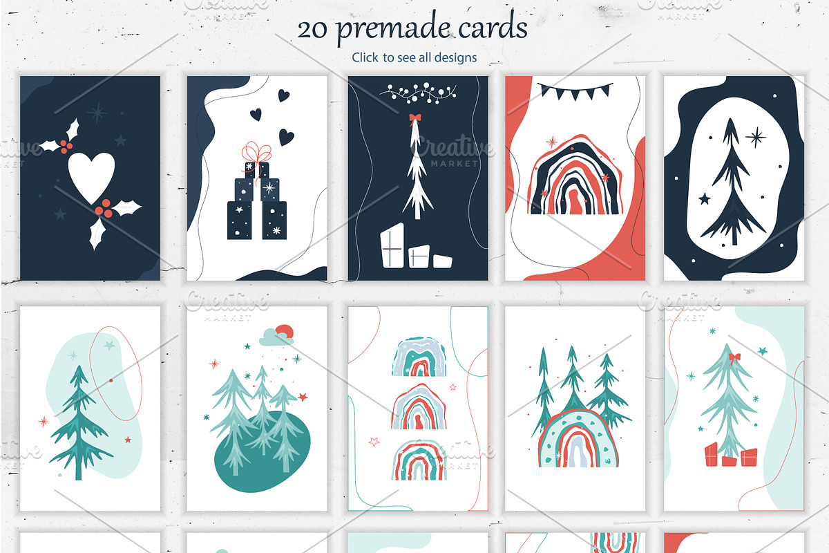 Winter Time Abstract Collection, an Illustration by Svetlana Avv (Photo 3 of 8)