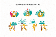 Tiger Yoga - Clipart and Patterns, an Animal Illustration by Nova Studio (Thumbnail 4 of 17)