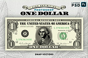 One Dollar | PSD Template, an Illustration by Snap Vectors (Thumbnail 1 of 4)