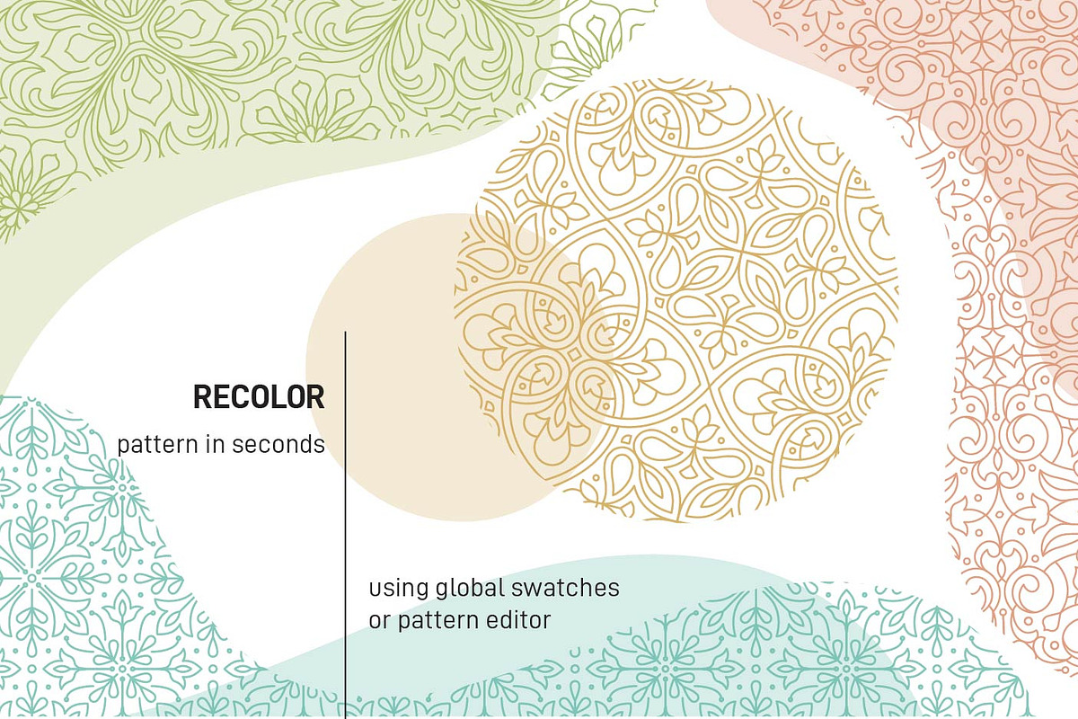 Monoline Ornaments, a Pattern Graphic by Crystal Line (Photo 8 of 9)