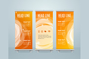Roll Up Banner Stand Design Template, an Illustration by Vector and Templates (Thumbnail 1 of 2)