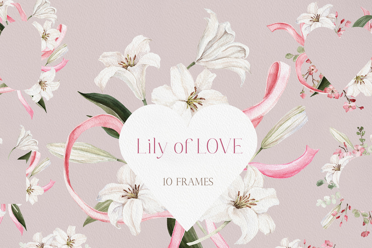 Watercolor Flower - Lily of LOVE, a Decorative Illustration by Beigetime (Photo 7 of 15)