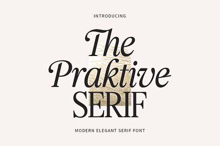 Praktive Serif Font, a Serif Font by Attract Studio