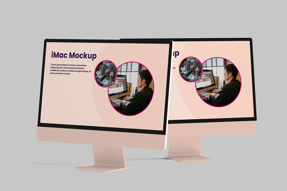 High-Quality IMac Mockup, a Wearable Device Mockup by safrizalstudio (Photo 3 of 4)