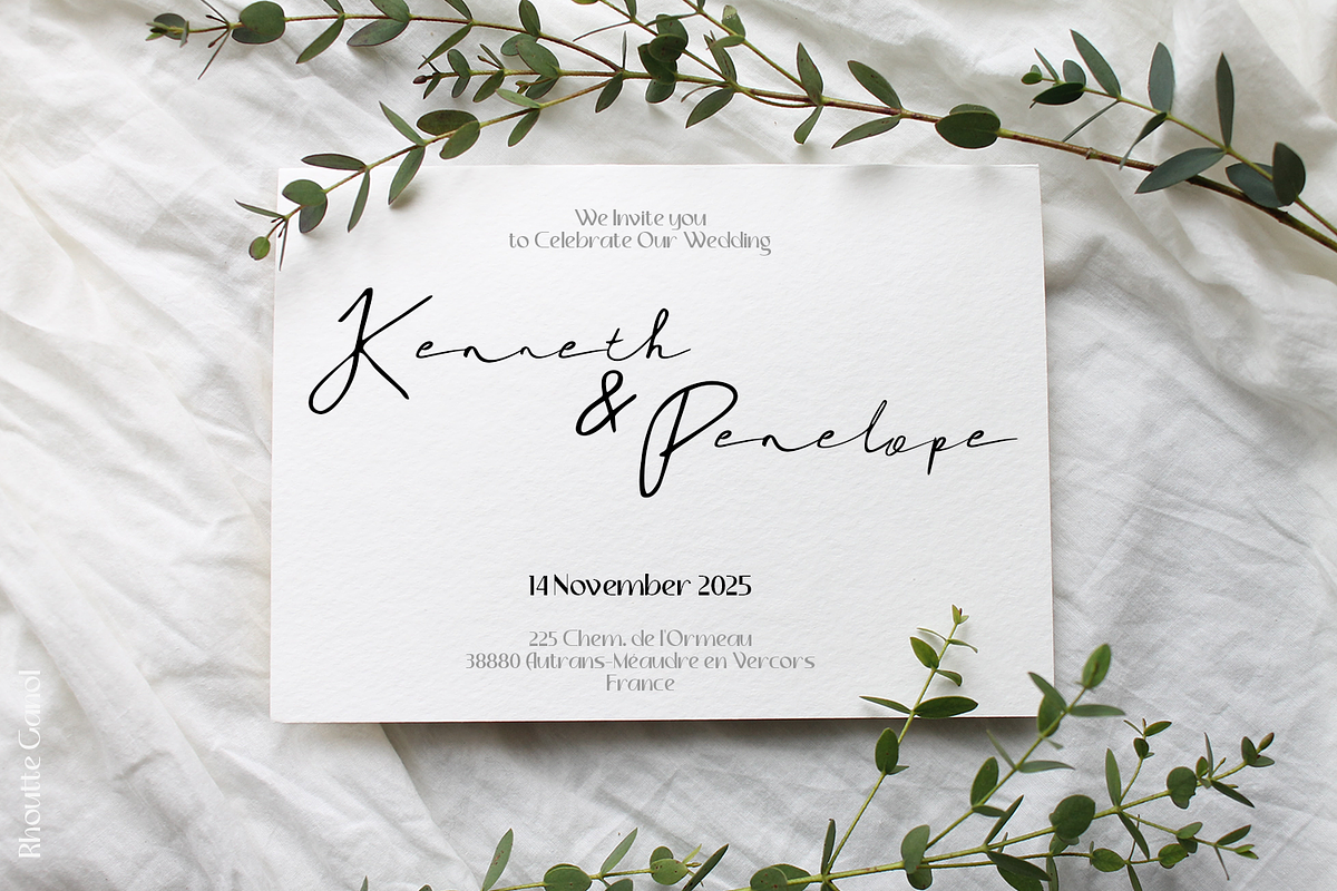 Rhoutte Ganol Signature, a Handwritten Font by madeDeduk (Photo 6 of 10)
