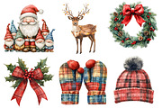 Plaid Christmas Clipart, an Illustration by Designworld (Thumbnail 2 of 6)