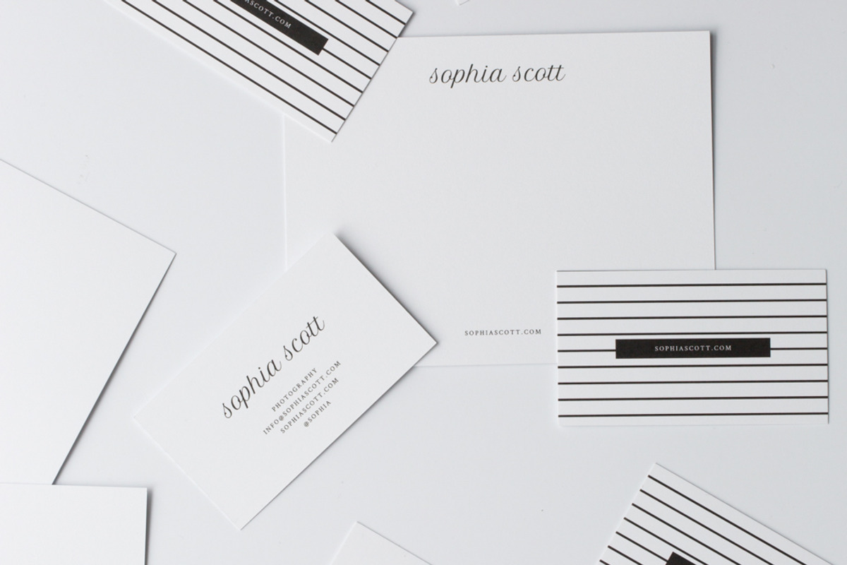 Sophia Business Card Templates, a Business Card Template by studiolmh (Photo 1 of 4)